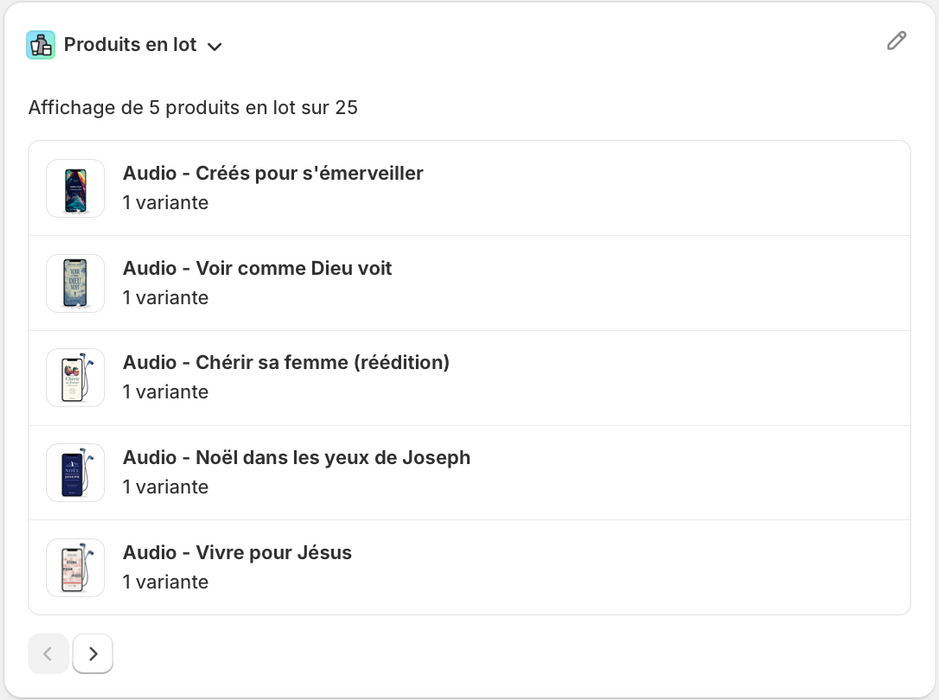OFFRE À LA FOLIE (25 livres audio)