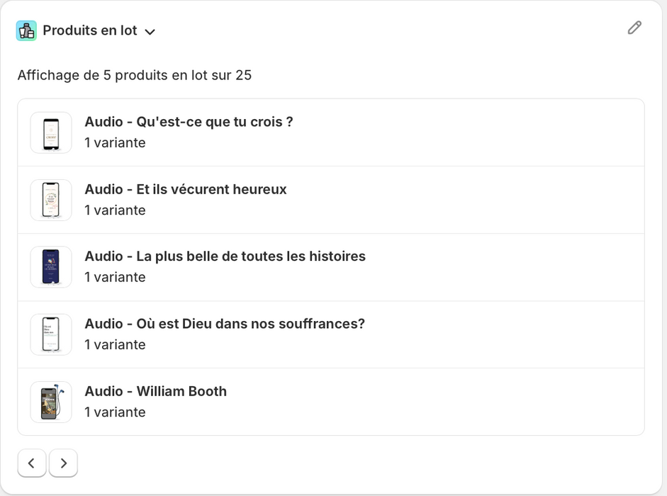 OFFRE À LA FOLIE (25 livres audio)