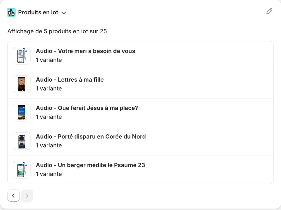 OFFRE À LA FOLIE (25 livres audio)