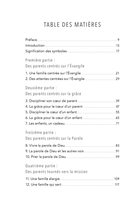Parents centrés sur l'Évangile
