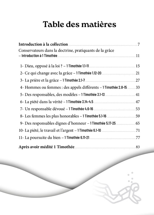 Se plonger dans 1 Timothée