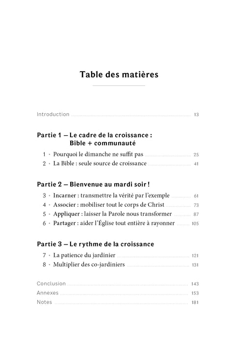 Une pépinière de disciples dans mon salon