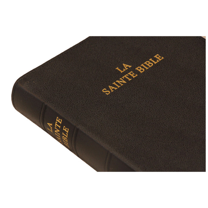 La Sainte Bible, Darby, format moyen, cuir sans rebord, tranche dorée [nouvelle présentation]