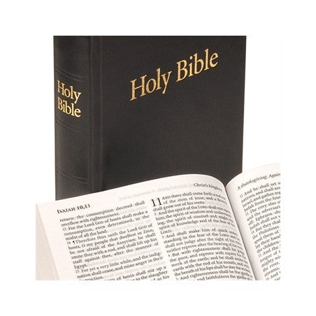 Anglais, Bible King James Version, moyen modèle, rigide, noire