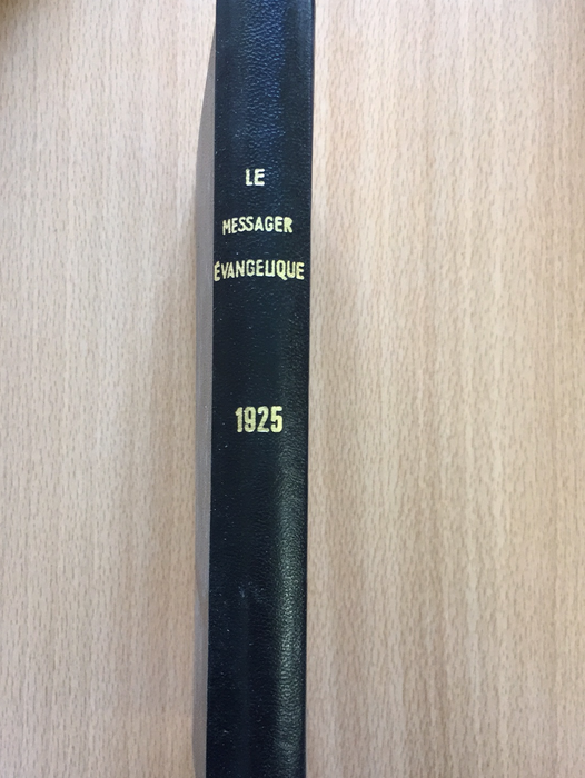 Occasion - Le messager évangélique 1925
