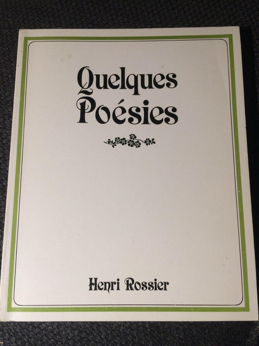 Occasion - Quelques Poésies