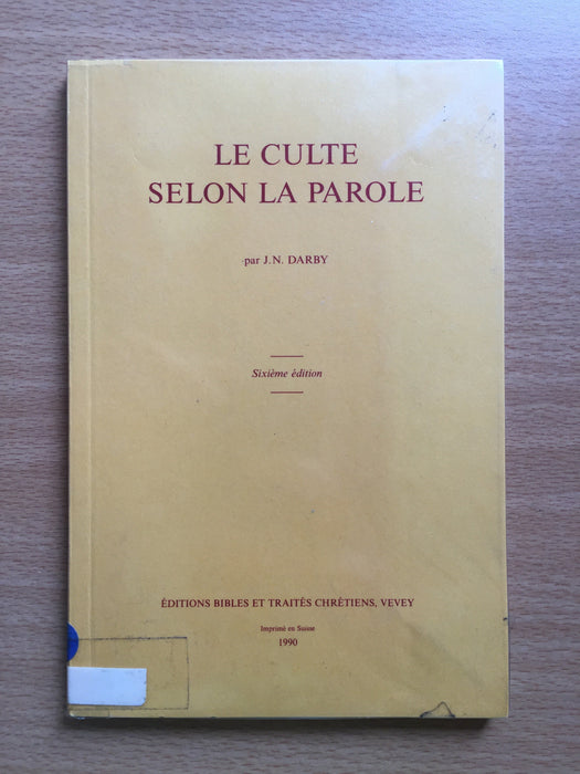 Occasion - Le culte selon la parole