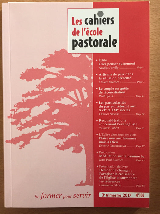 Occasion - Les cahiers de l'école pastorale - 105