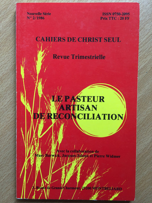 Le pasteur, artisan de réconciliation