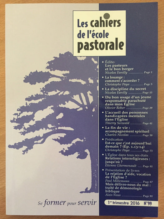 Occasion - Les cahiers de l'école pastorale - 99
