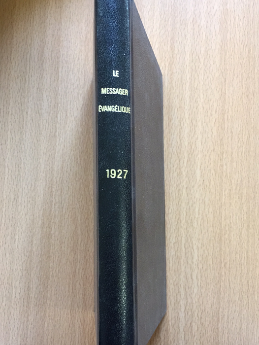 Occasion - Le messager évangélique 1927