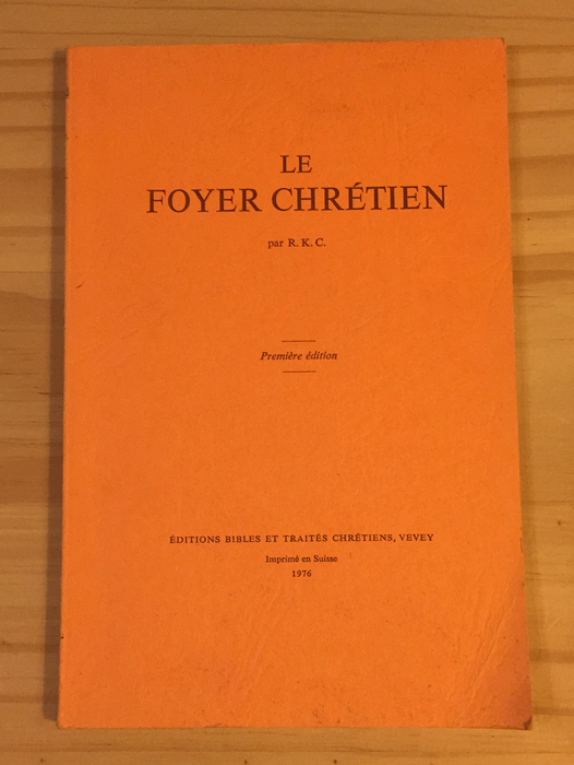 Occasion - Le foyer Chrétien [VEVEY]