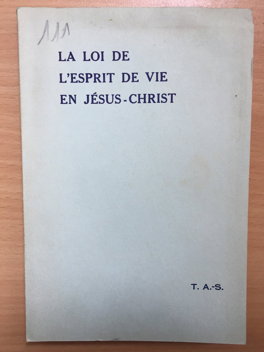 Occasion - La loi de l'esprit de vie en Jésus-Christ