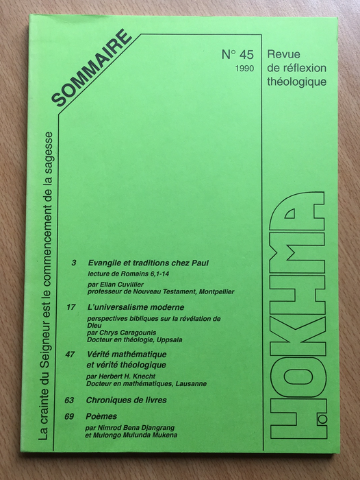 Occasion - Hokhma n°45