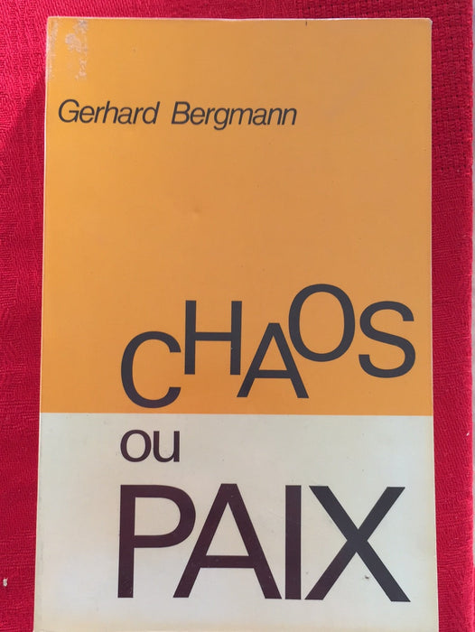 Occasion - Chaos ou paix