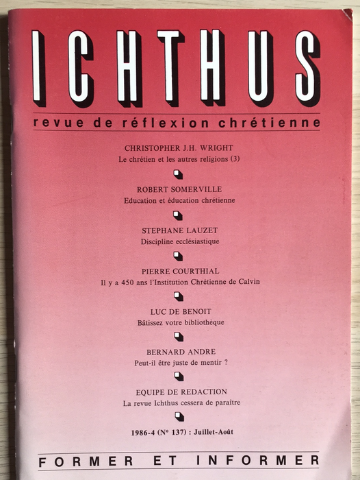Occasion - Ichthus N°137