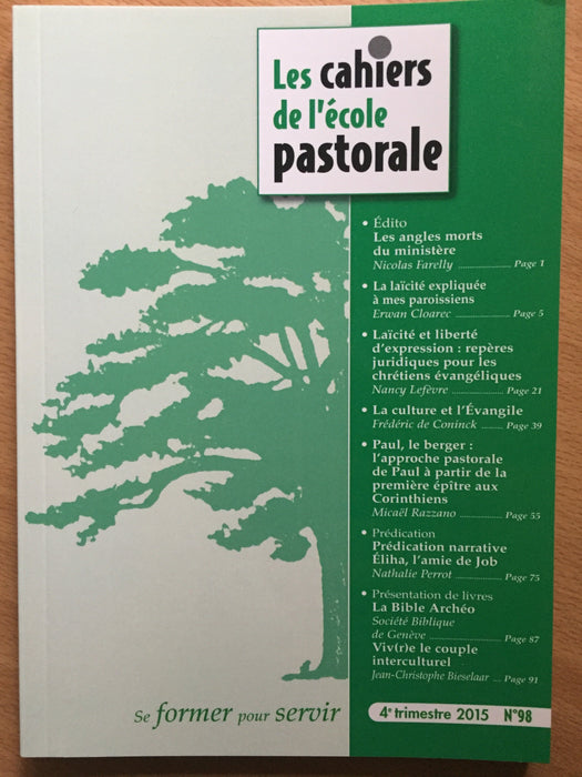 Occasion - Les cahiers de l'école pastorale - 98