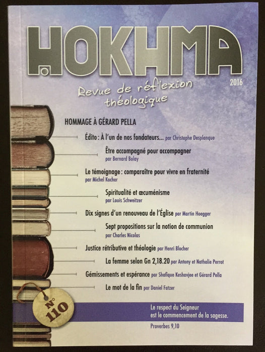 Occasion - Hokhma n°110