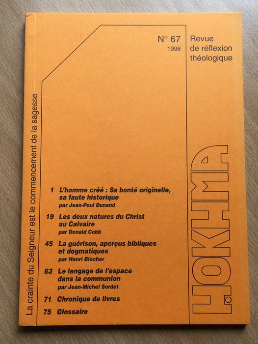 Occasion - Hokhma n°67