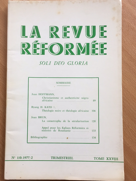 Occasion - La revue réformée #110 1977/2