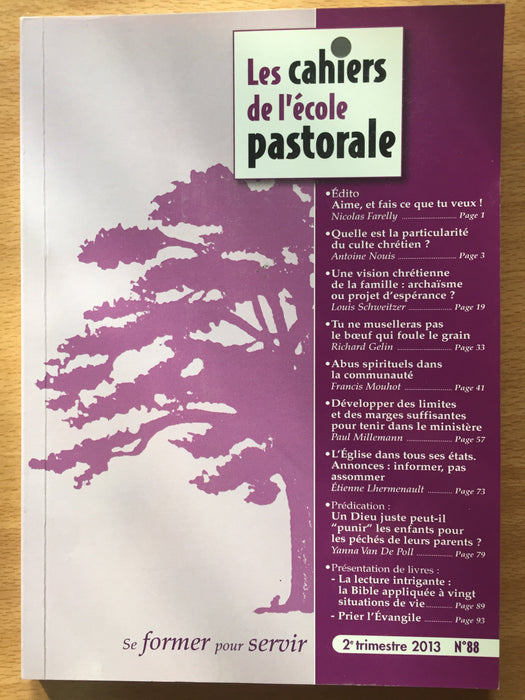Occasion - Les cahiers de l'école pastorale - 88