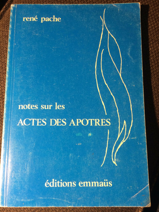 Notes sur les actes des apôtres