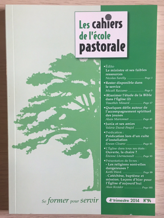 Occasion - Les cahiers de l'école pastorale - 94