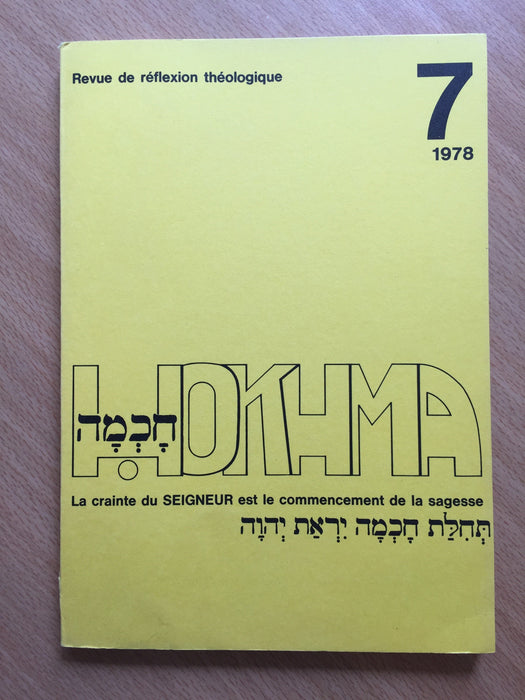 Occasion - Hokhma n°7