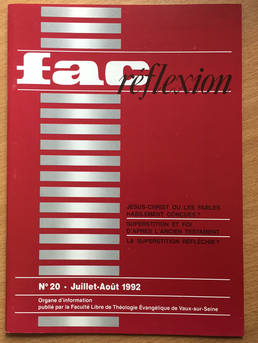 Occasion - Fac réflexion vol.20 1992