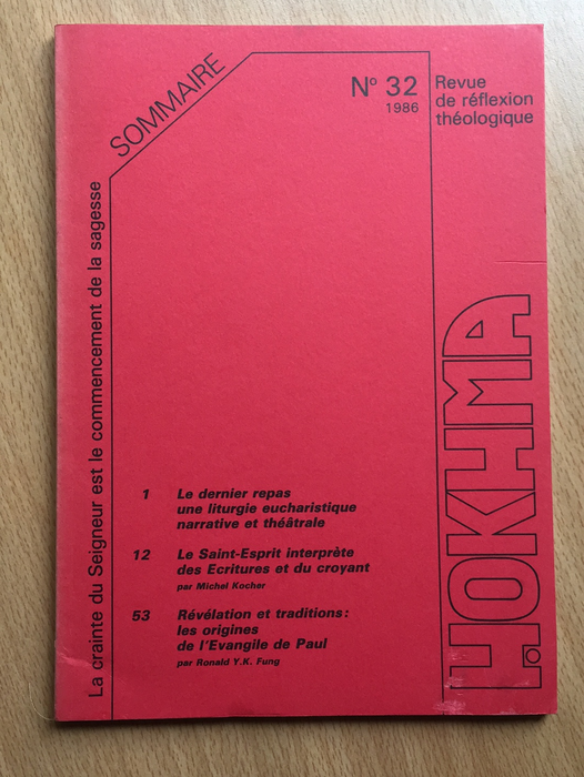 Occasion - Hokhma n°32