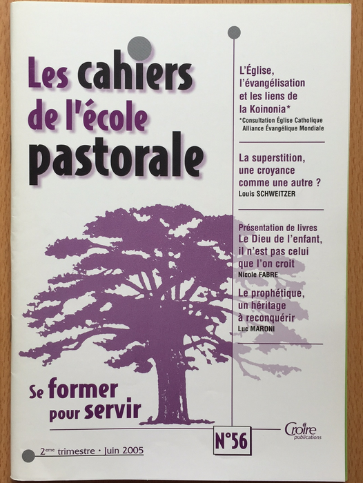 Occasion - Les cahiers de l'école pastorale - 56