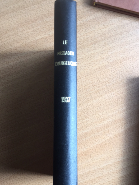 Occasion - Le Messager évangélique 1937