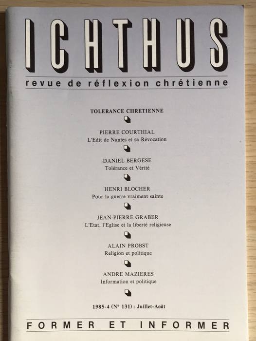 Occasion - Ichthus N°131