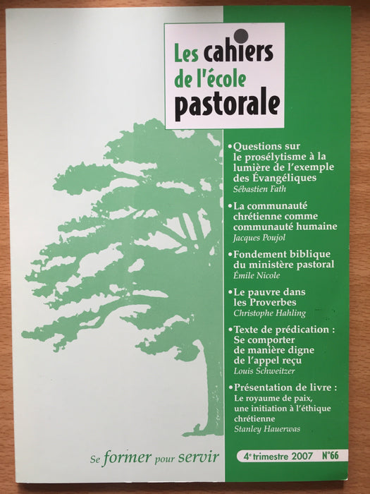 Occasion - Les cahiers de l'école pastorale - 66