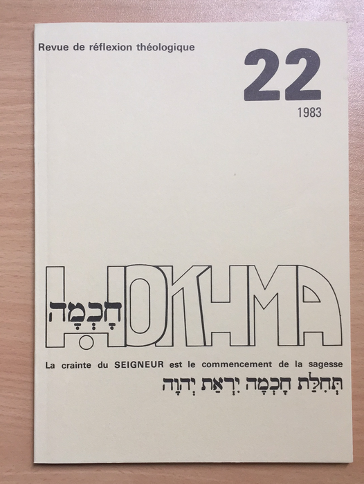 Occasion - Hokhma n°22
