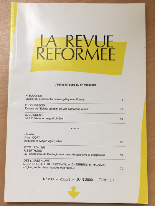 Occasion - La revue réformée #208 Juin 2000