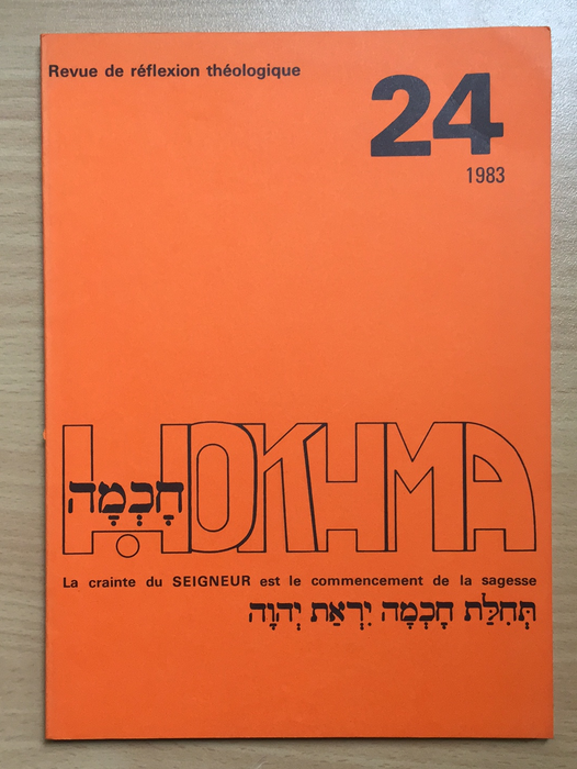 Occasion - Hokhma n°24