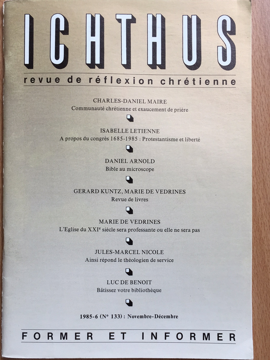 Occasion - Ichthus N°133