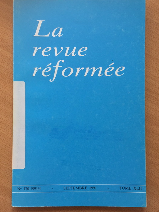 Occasion - La revue réformée #170 1991/4