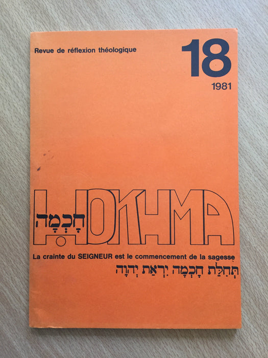 Occasion - Hokhma n°18