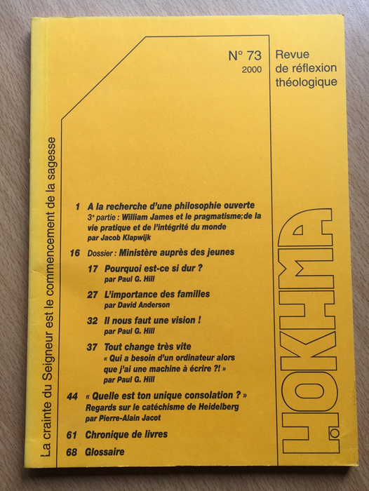 Occasion - Hokhma n°73