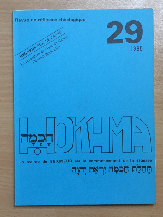 Occasion - Hokhma n°29