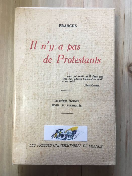 Occasion - Il n'y a pas de protestants