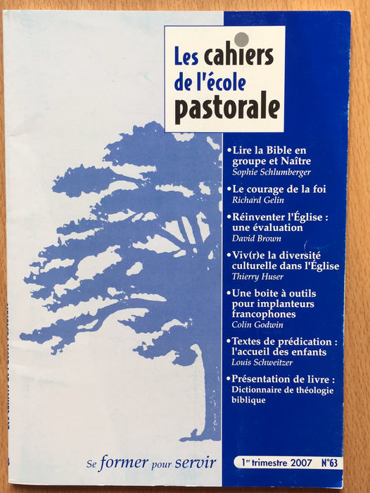 Occasion - Les cahiers de l'école pastorale - 63