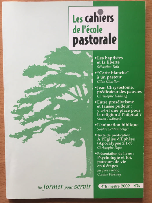 Occasion - Les cahiers de l'école pastorale - 74