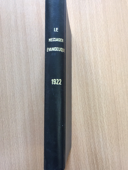 Occasion - Le messager évangélique 1922