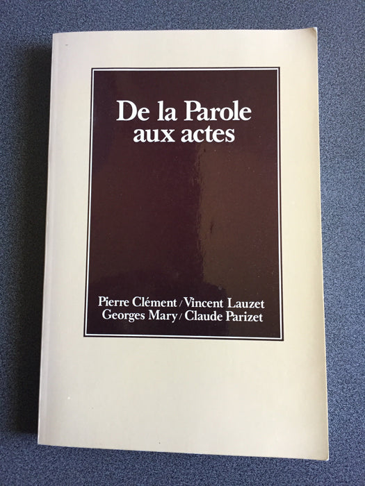 Occasion - De la parole aux actes