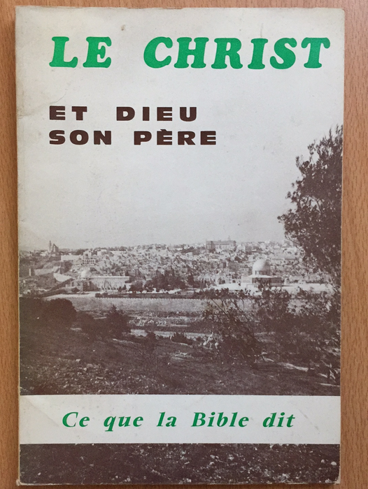 Le Christ et Dieu Son père