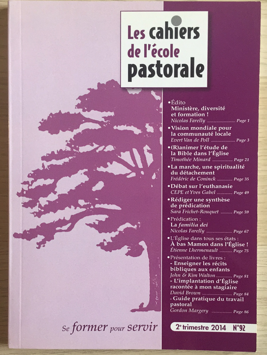 Occasion - Les cahiers de l'école pastorale - 92