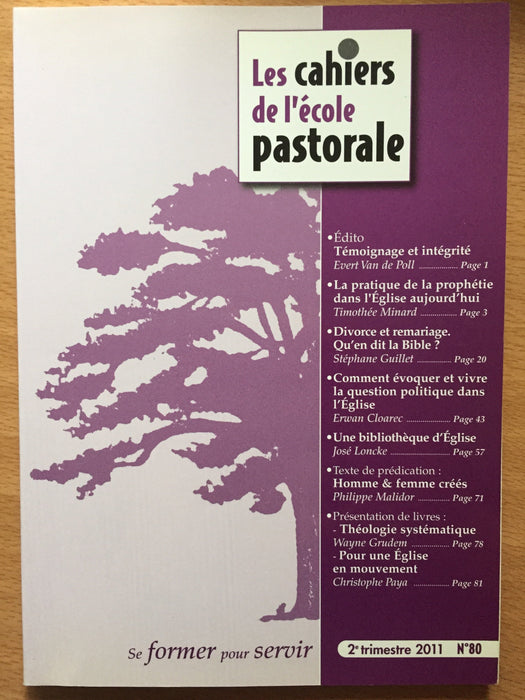 Occasion - Les cahiers de l'école pastorale - 80